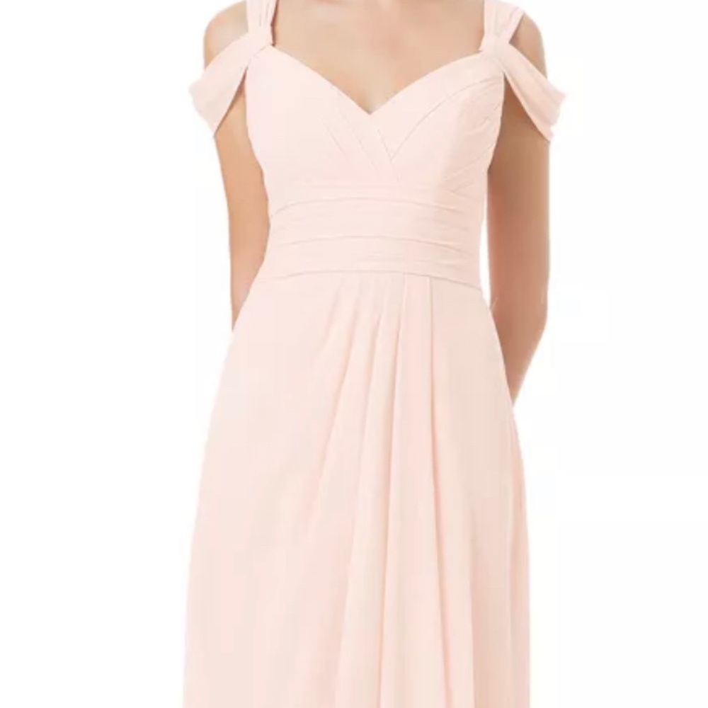 Blush pink bridesmaid dress